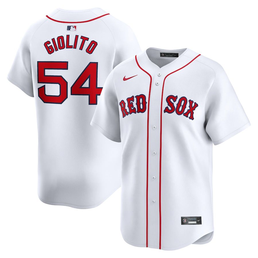 Men Boston Red Sox #54 Lucas Giolito Nike White Home Limited Player MLB Jersey->boston red sox->MLB Jersey